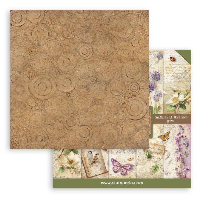 Collection All around, 20x20cm - 10 feuilles motif recto verso - Stamperia