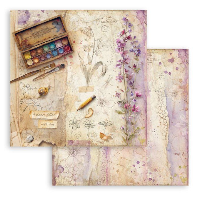 Collection All around, 20x20cm - 10 feuilles motif recto verso - Stamperia