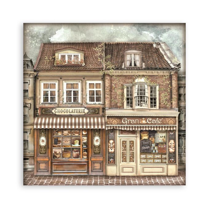 Collection Coffee and chocolate, 30x30cm - 22 feuilles motif recto - Stamperia - 190g