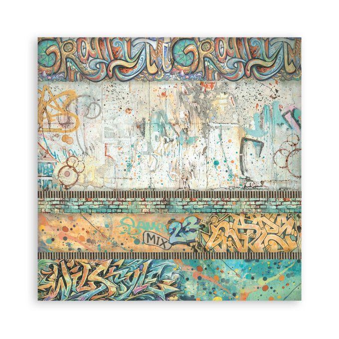 Papier scrapbooking, 30.5x30.5cm, Furry friends 2 - Stamperia - 22 feuilles - motif recto