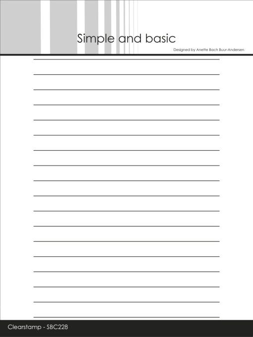 Tampon de fond clear, lignes - Dimensions 11.2x15.5cm environ