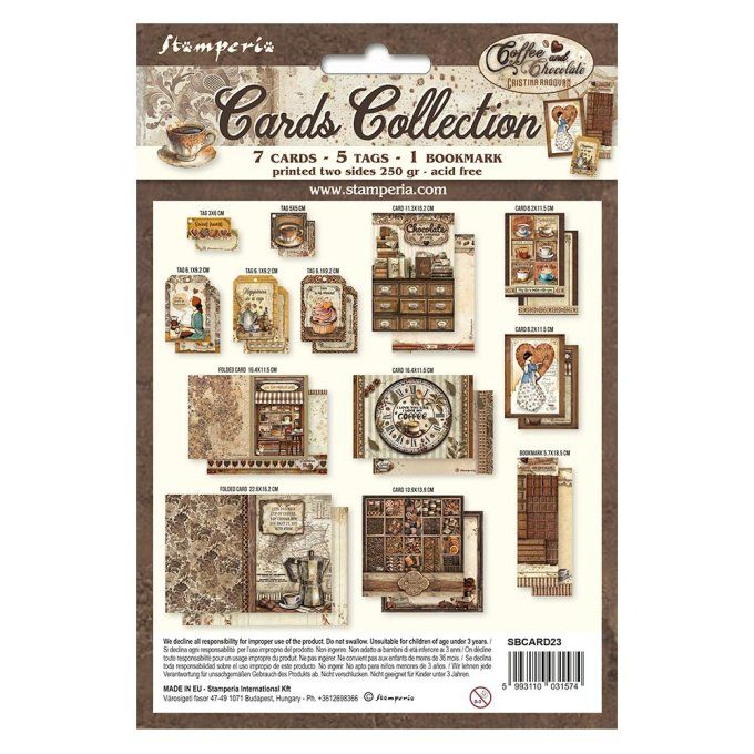 Collection Coffee and chocolate, cartes - 250g