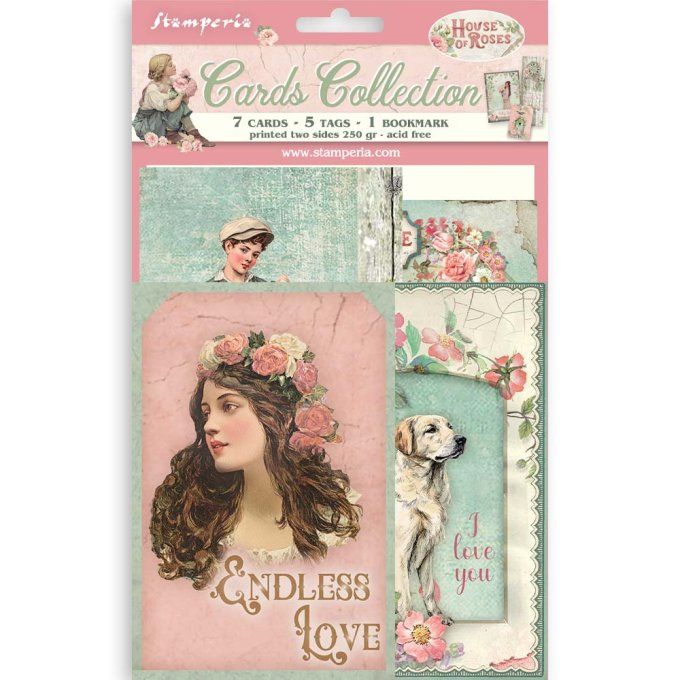 Cartes, collection : House of roses - Stamperia