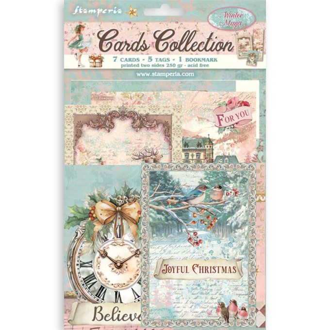 Cartes, collection : Winter magic - Stamperia