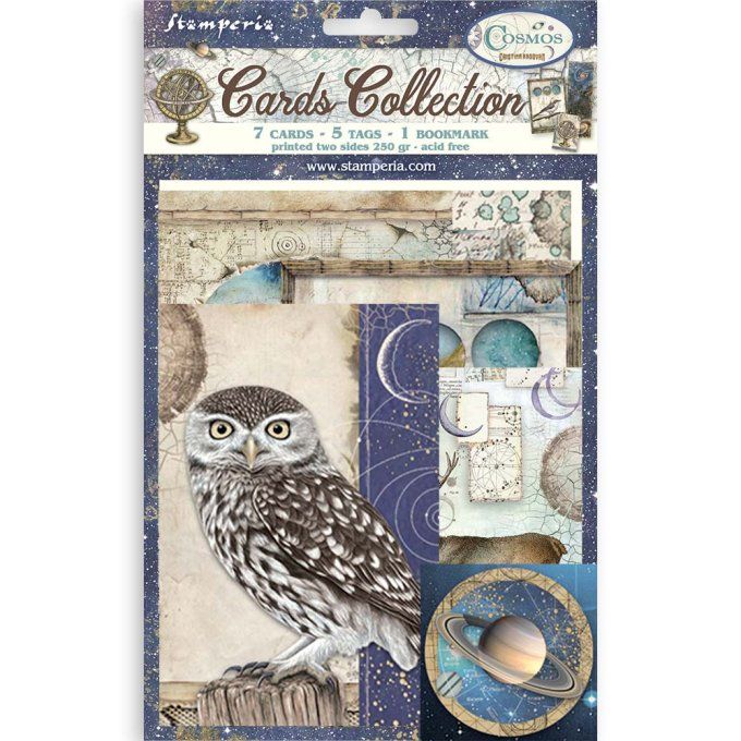 Cartes, collection : Cosmos - Stamperia