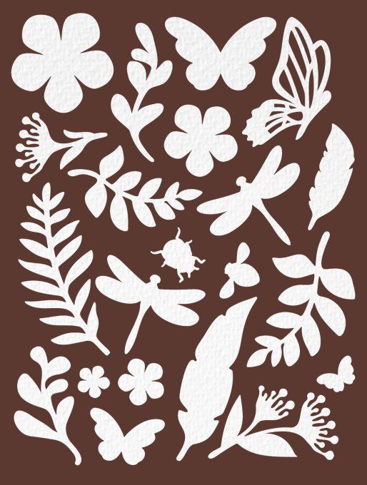 Die-cuts en papier aquarelle, 400gsm, collection : All around