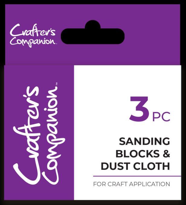 3 Sanding blocks & Dust cloth, Crafter's companion ( Blocs de ponçage)
