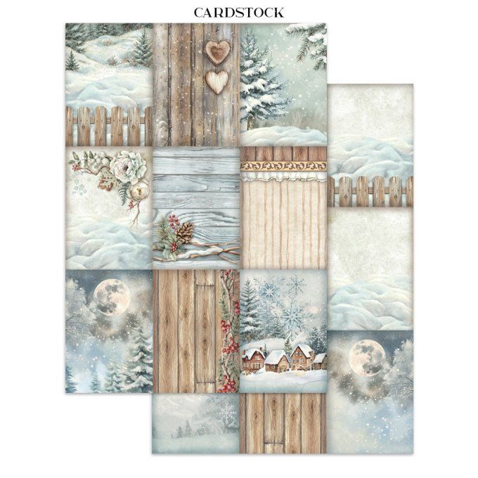 Stamperia, Junk Journal Collection The owl's house - Fond, stickers, découpages
