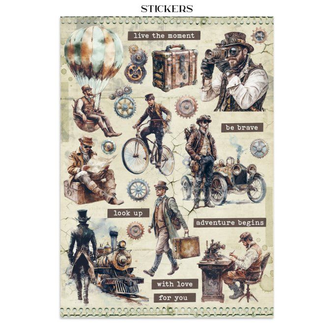 Stamperia, Junk Journal Collection Voyages Fantastiques