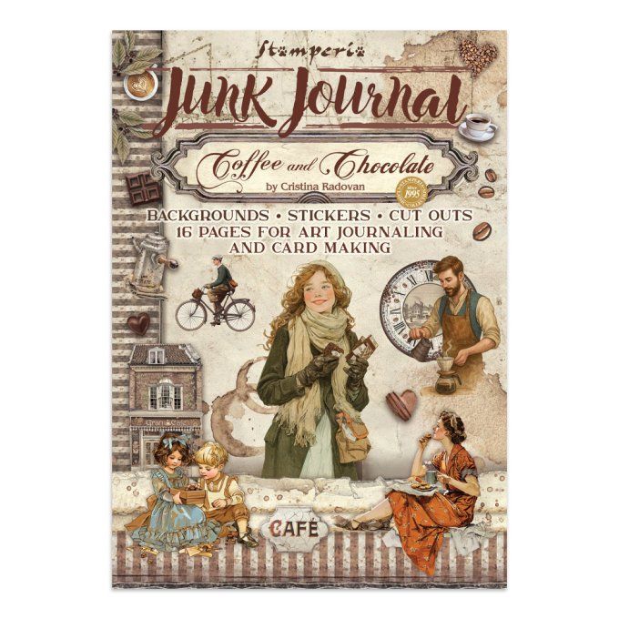 Stamperia, Junk Journal Collection Coffee and chocolate