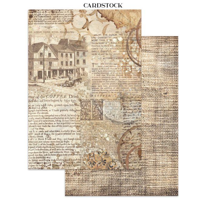 Stamperia, Junk Journal Collection Coffee and chocolate