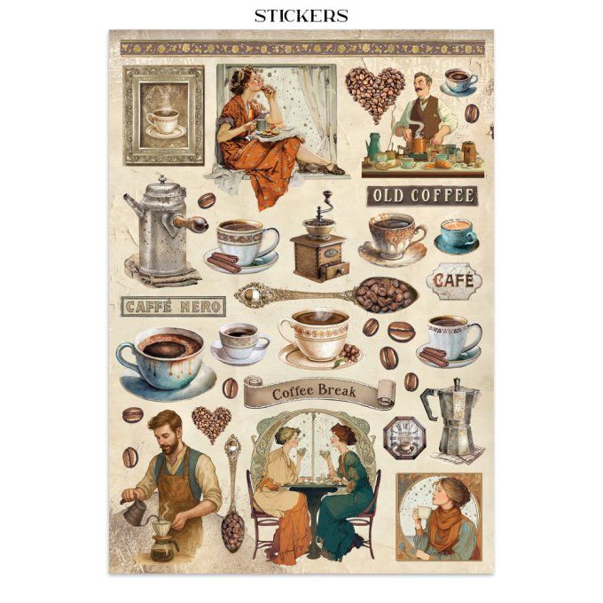 Stamperia, Junk Journal Collection Coffee and chocolate