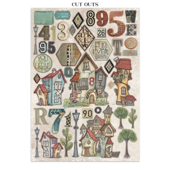 Stamperia, Junk Journal Collection Furry friends