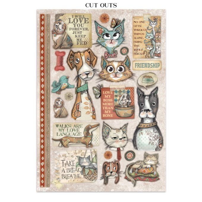 Stamperia, Junk Journal Collection Furry friends