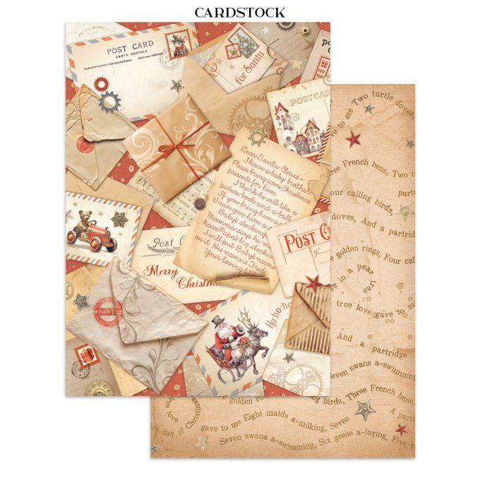 Stamperia, Junk Journal Collection Gear up for christmas