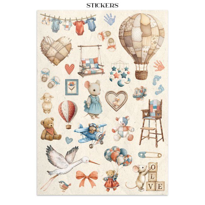 Stamperia, Junk Journal Collection Baby