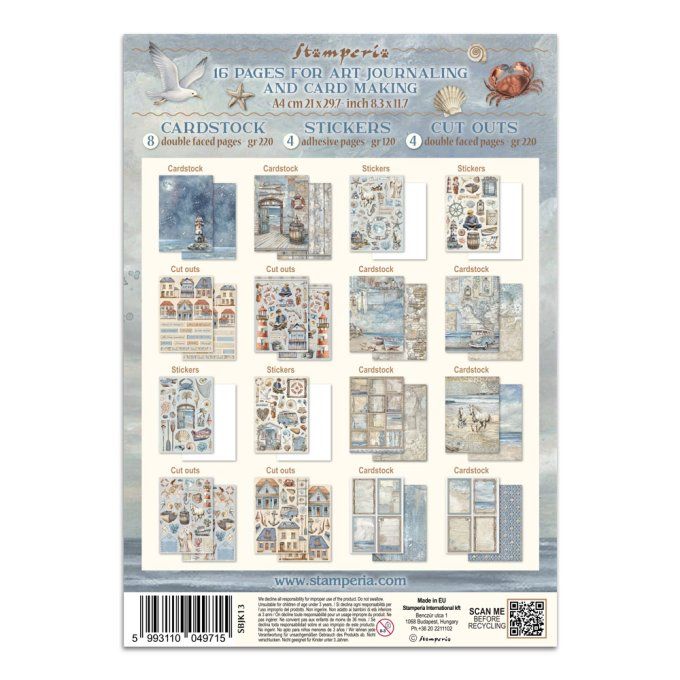 Stamperia, Junk Journal Collection Silent sea
