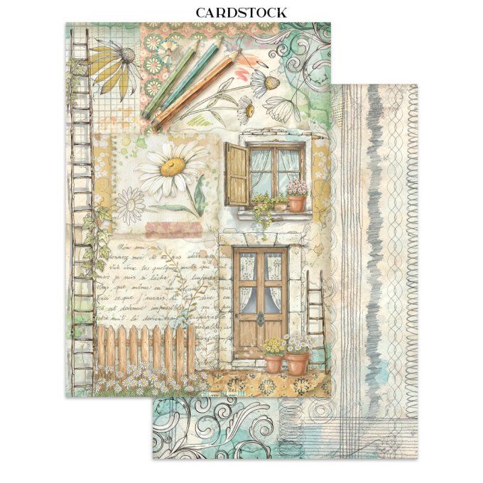 Stamperia, Junk Journal Collection Daisy art