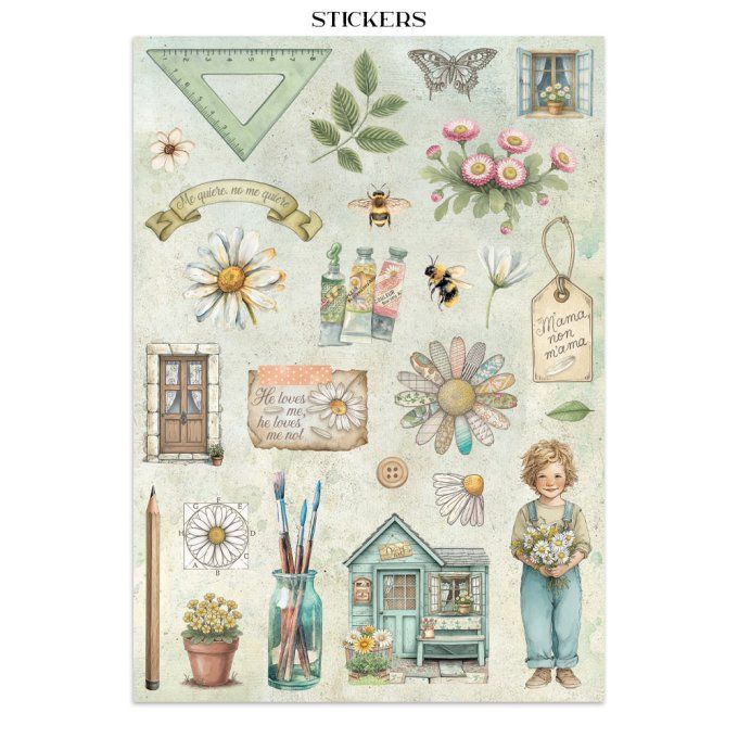 Stamperia, Junk Journal Collection Daisy art