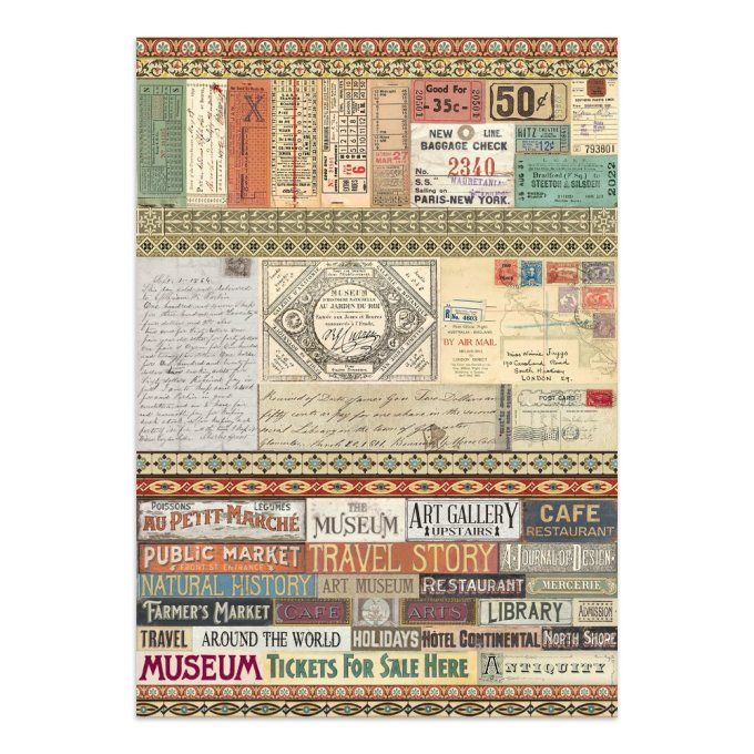 Stamperia, Junk Journal Collection Art of travelling