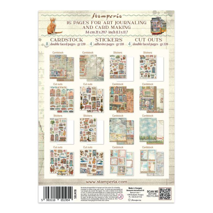 Stamperia, Junk Journal Collection Art of travelling