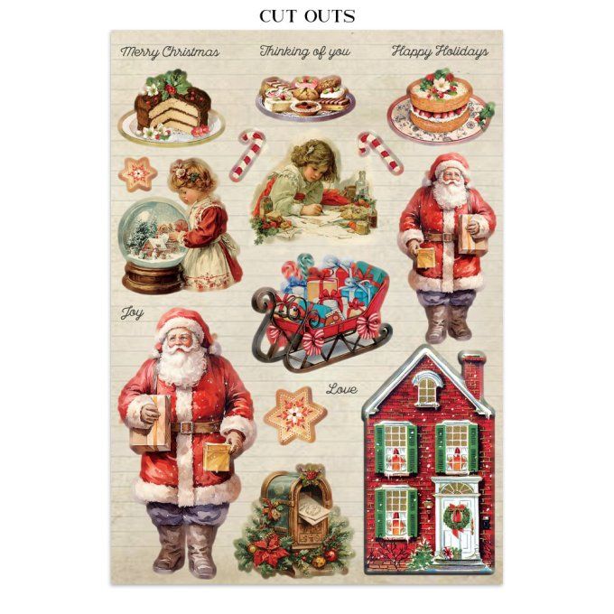 Stamperia, Junk Journal Collection Classic christmas