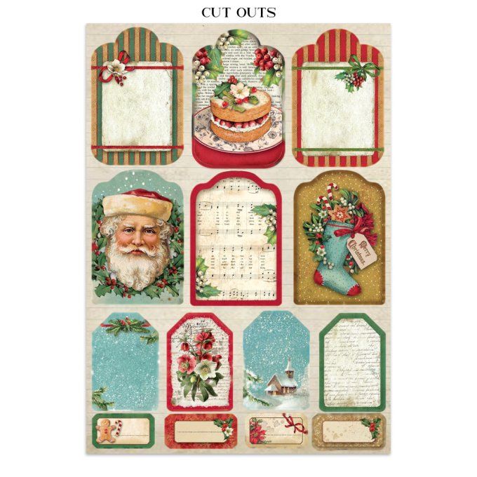 Stamperia, Junk Journal Collection Classic christmas