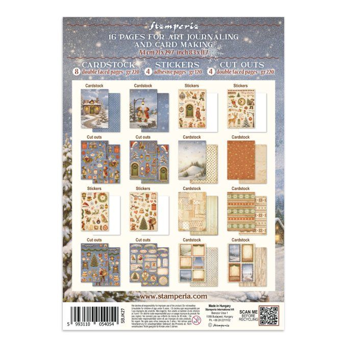 Stamperia, Junk Journal Collection Silent night