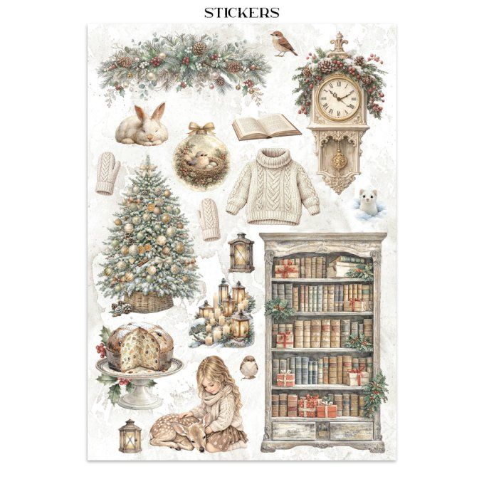 Stamperia, Junk Journal Collection White christmas