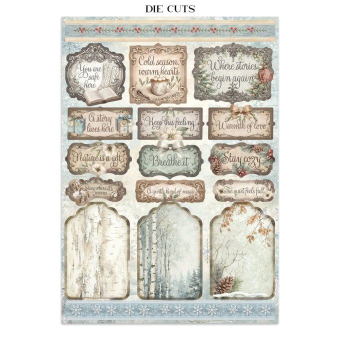 Stamperia, Junk Journal Collection White christmas