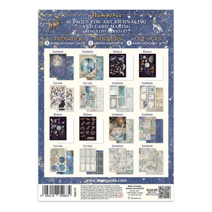 Stamperia, Junk Journal Collection Cosmos
