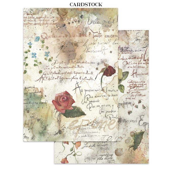 Stamperia, Junk Journal Collection Flowers and Poems