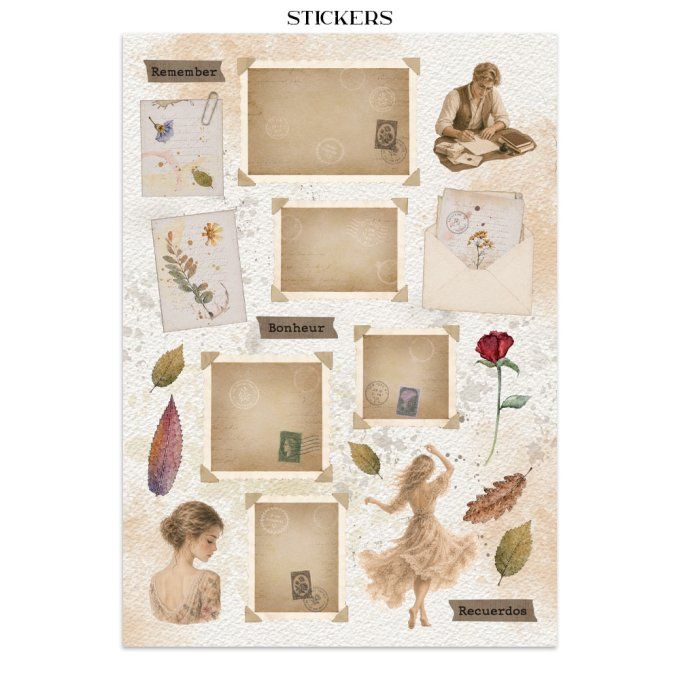 Stamperia, Junk Journal Collection Flowers and Poems