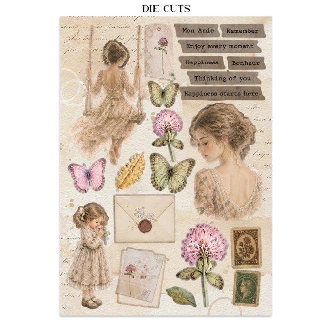 Stamperia, Junk Journal Collection Flowers and Poems