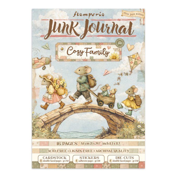 Stamperia, Junk Journal Collection Cozy family