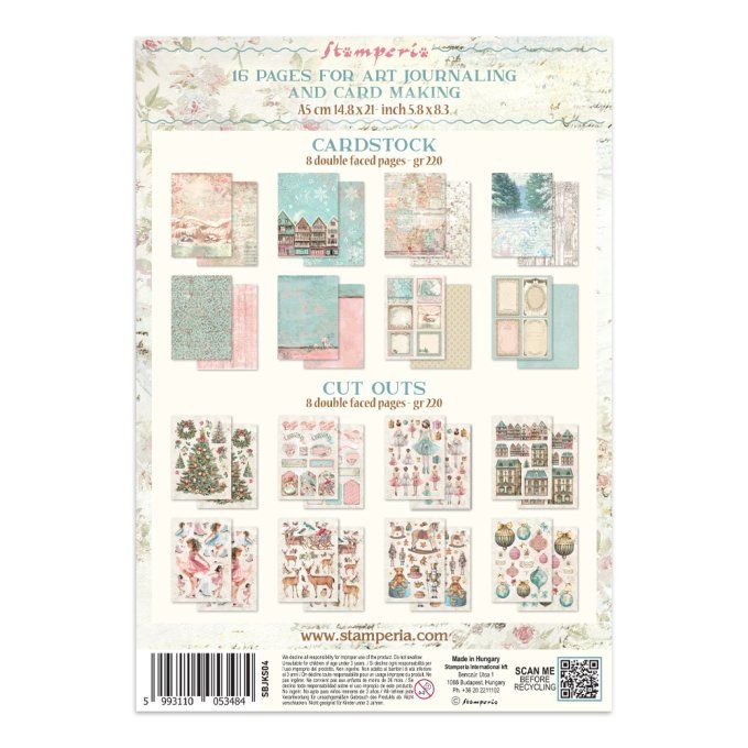 Stamperia, Junk Journal Collection, format A5 - Winter magic