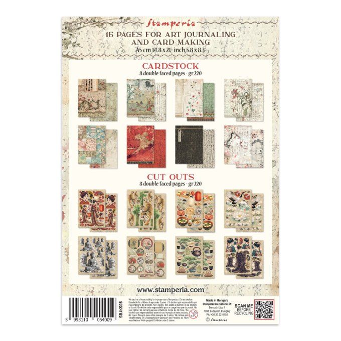 Stamperia, Junk Journal Collection Oriental Garden, format A5