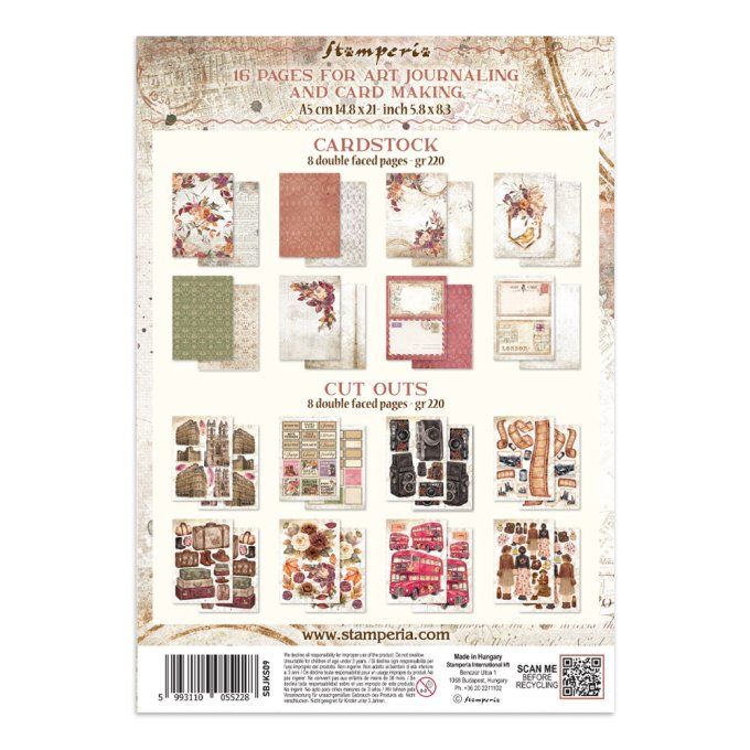 Stamperia, Junk Journal Collection Our way, format A5