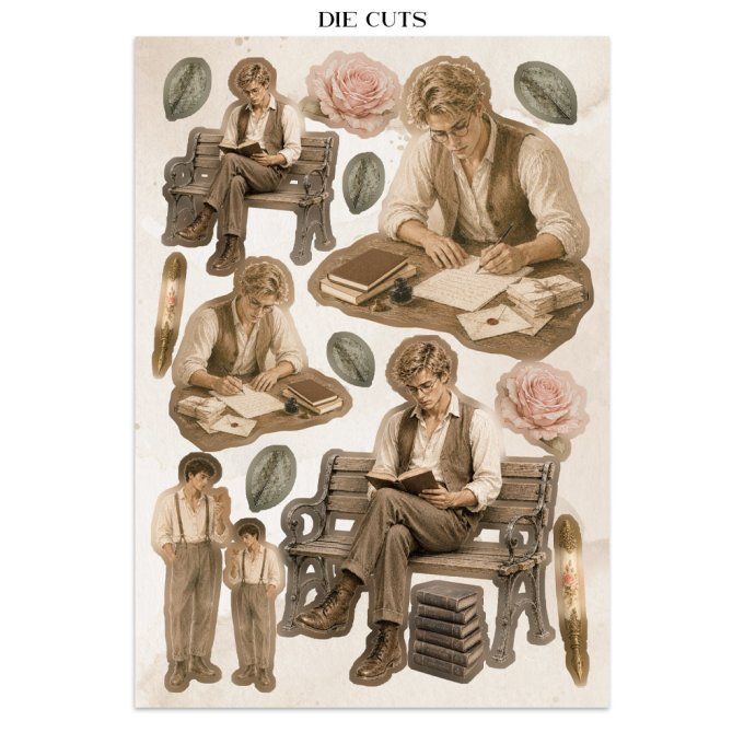 Stamperia, Junk Journal Collection Flowers and Poems, format A5