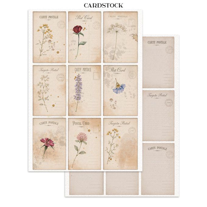 Stamperia, Junk Journal Collection Flowers and Poems, format A5