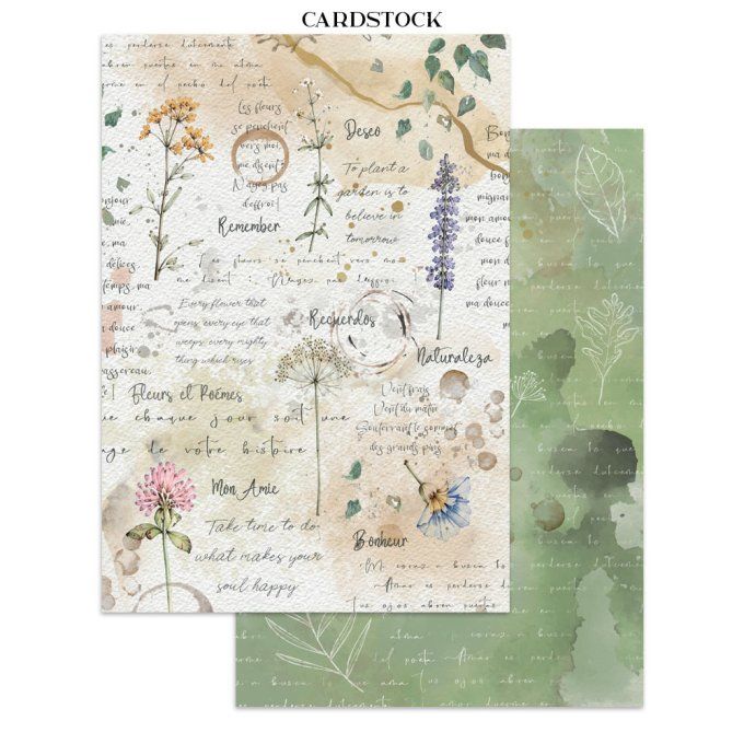 Stamperia, Junk Journal Collection Flowers and Poems, format A5
