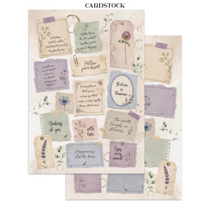 Stamperia, Junk Journal Collection Flowers and Poems, format A5