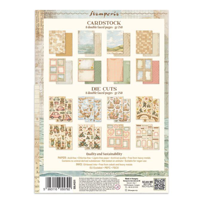 Stamperia, Junk Journal Collection Cozy family, format A5