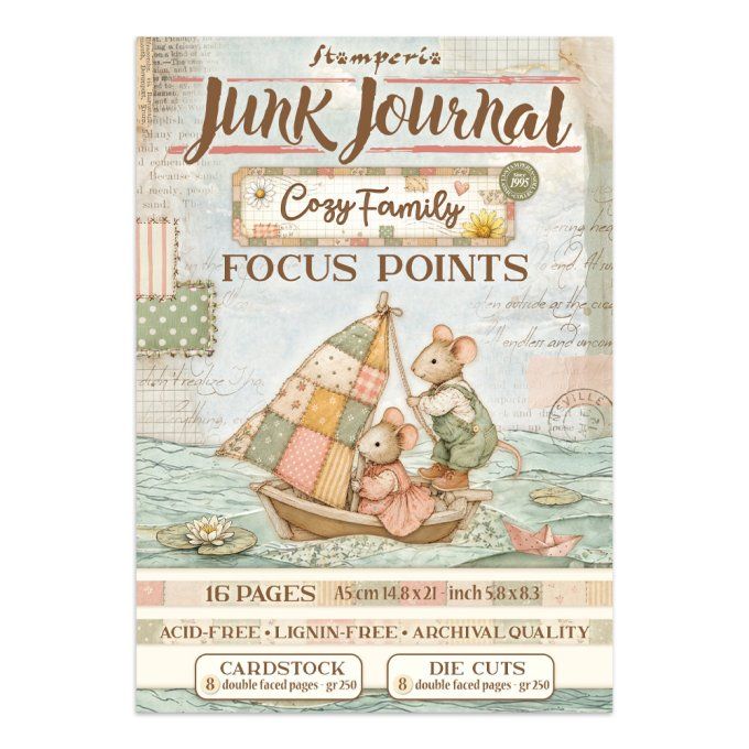 Stamperia, Junk Journal Collection Cozy family, format A5