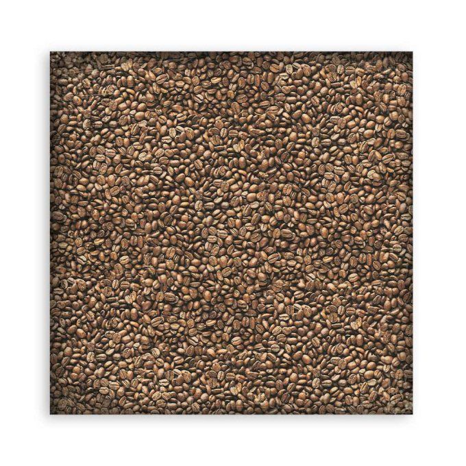 4 tissus polyester, collection : Coffee and chocolate - Stamperia - dimension : 30x30cm