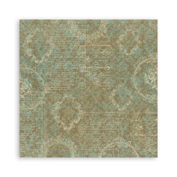 4 tissus polyester, collection : Precious - Stamperia - dimension : 30x30cm