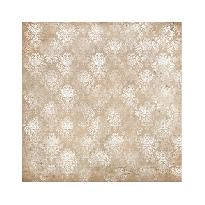 4 tissus polyester, collection : Golden Harmony - Stamperia - dimension : 30x30cm