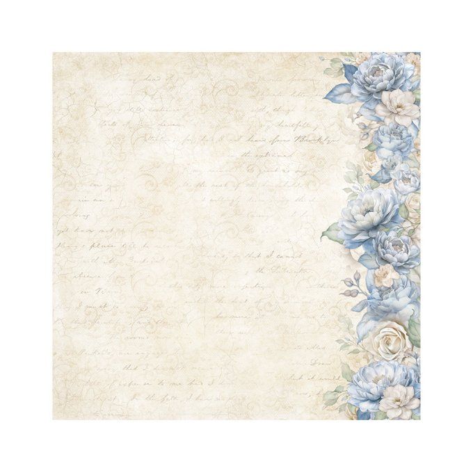 4 tissus polyester, collection : Timeless - Stamperia - dimension : 30x30cm