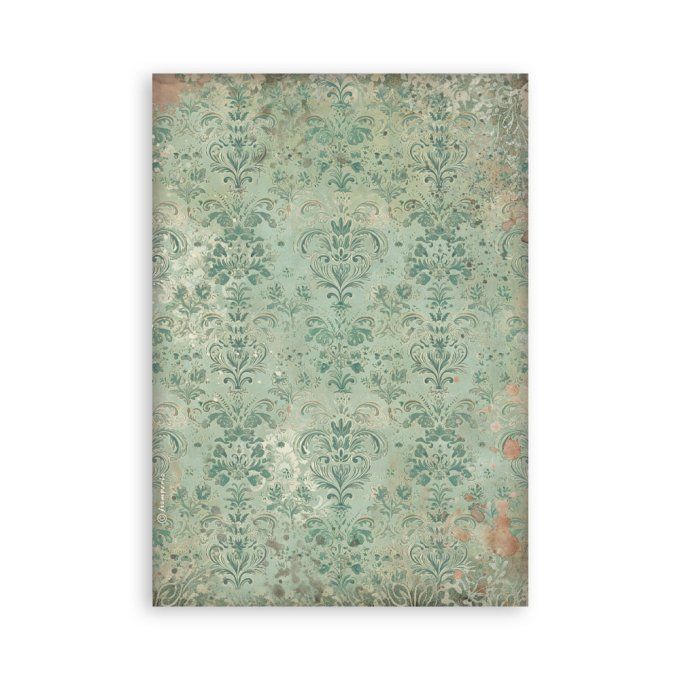 8 feuilles, éléments autocollants, dim. 14.5x21cm environ, Gardens of time, Stamperia