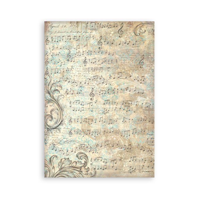 8 feuilles, éléments autocollants, dim. 14.5x21cm environ, collection : Symphony